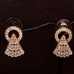 Earring in Rose Gold with American Diamond 