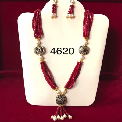 Ruby Necklace And Earring  in Western Jewelry 