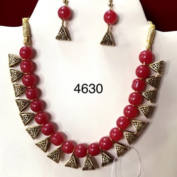 Exclusive Ruby Balls Necklace