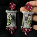 A INDIAN TRADITIONAL TOUCH WEDDING WEAR AD EARRING