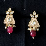 ROSE MINT KUNDAN WORK PENDANT SET