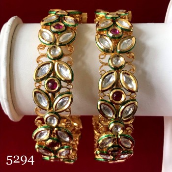 INDIAN TRADITIONAL WEDDING WEAR KUNDAN BANGLES