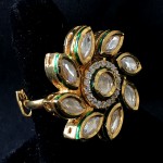 Kundan Work Floral Designer With AD Ring