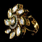 Kundan Work Floral Designer With AD Ring