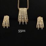 Golden Glow Sparkling Ad Pendant Set