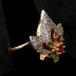 VINTAGE STYLE FUSION AD RING WITH RUBY SOLITAIRE