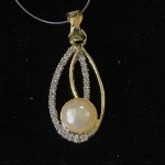 Pearl And AD pendant set