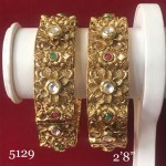 INDIAN BRIDAL WEAR KUNDAN HAND MADE GOLD WORK BANGLE