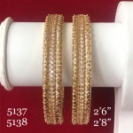 GLORIYA'S RICH CLASS GOLDEN POLISH BANGLE WITH TOP QUALITY AD