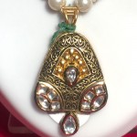 Shining Gold-Plated Kundan Necklace for Women