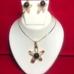 Gloriya Pendant Necklace Set With Stud Earring For Women / Girls