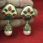 Kundan Earring With Pearl Drops