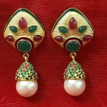 Kundan Earring With Pearl Drops