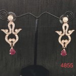 A Western Design Rose Gold Color Earring For Party wear..