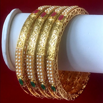 INDIAN TRADITIONAL DESIGNER GOLDEN BANGLES