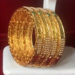 INDIAN TRADITIONAL DESIGNER GOLDEN BANGLES