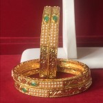 INDIAN TRADITIONAL DESIGNER GOLDEN BANGLES