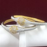 WESTERN DESIGNER HAND KADA  ( BANGLE ) IN TOP QUALITY AMERICAN DIAMOND STONE 