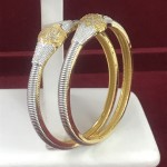 WESTERN DESIGNER HAND KADA  ( BANGLE ) IN TOP QUALITY AMERICAN DIAMOND STONE 