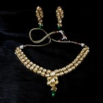 Double Line Kundan Polki work Traditional Necklace