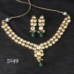 Double Line Kundan Polki work Traditional Necklace