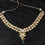 Double Line Kundan Polki work Traditional Necklace