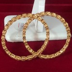 Women Jewelry AD Stone Rose Tone Stones Bangles Set Bollywood Jewelry