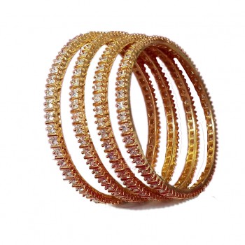 Exclusive Designer Bangles with American Diamond and Color Stones