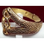 Exclusive Fashion Designer Bracelet with Golden Polish