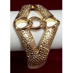 Exclusive Fashion Designer Bracelet with Golden Polish