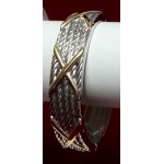 Nice Silver and Gold  Plated Bracelet For Casual Wear
